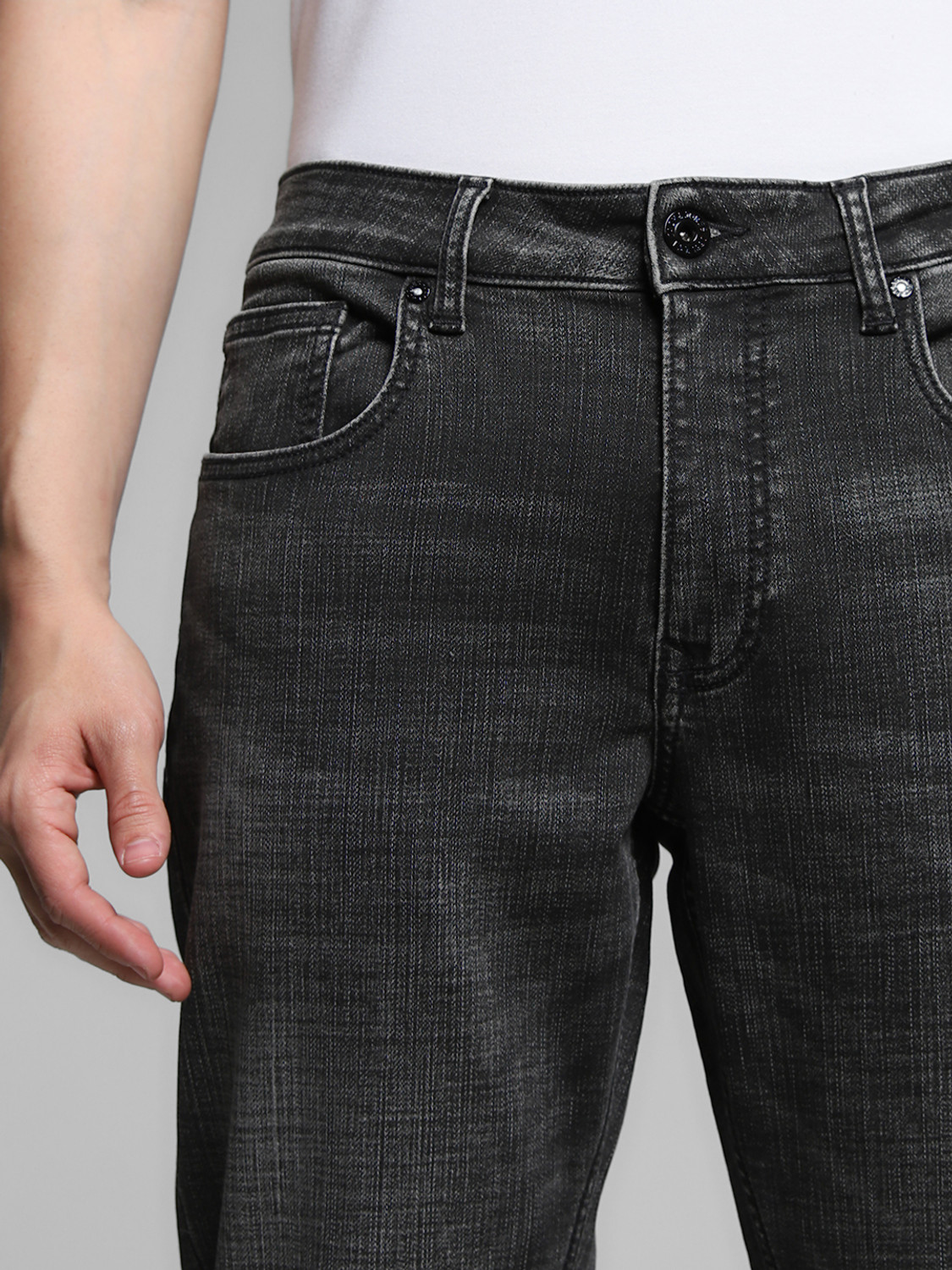 Image of JACK & JONES Regular Men Grey Jeans