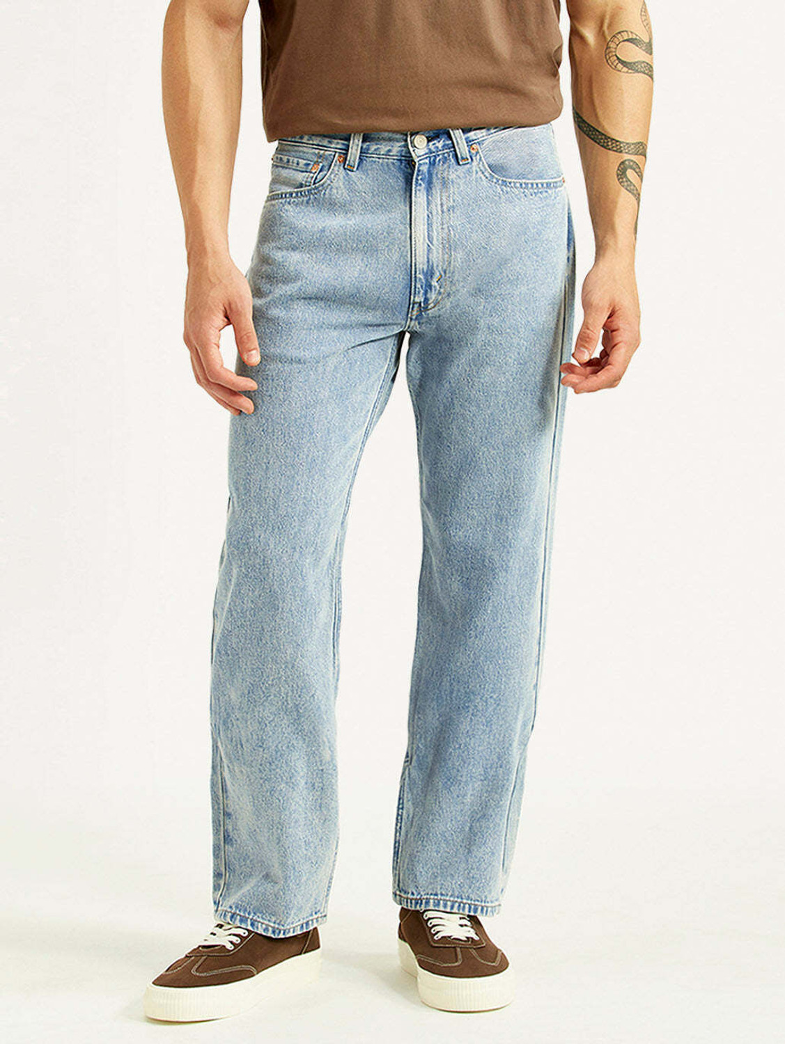 Image of LEVI'S Men Loose Fit Mid Rise Light Blue Jeans