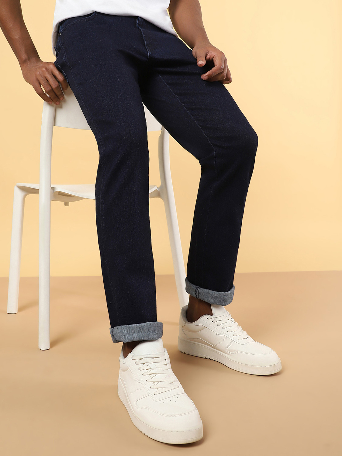 Image of Wrangler Regular Men Blue Jeans