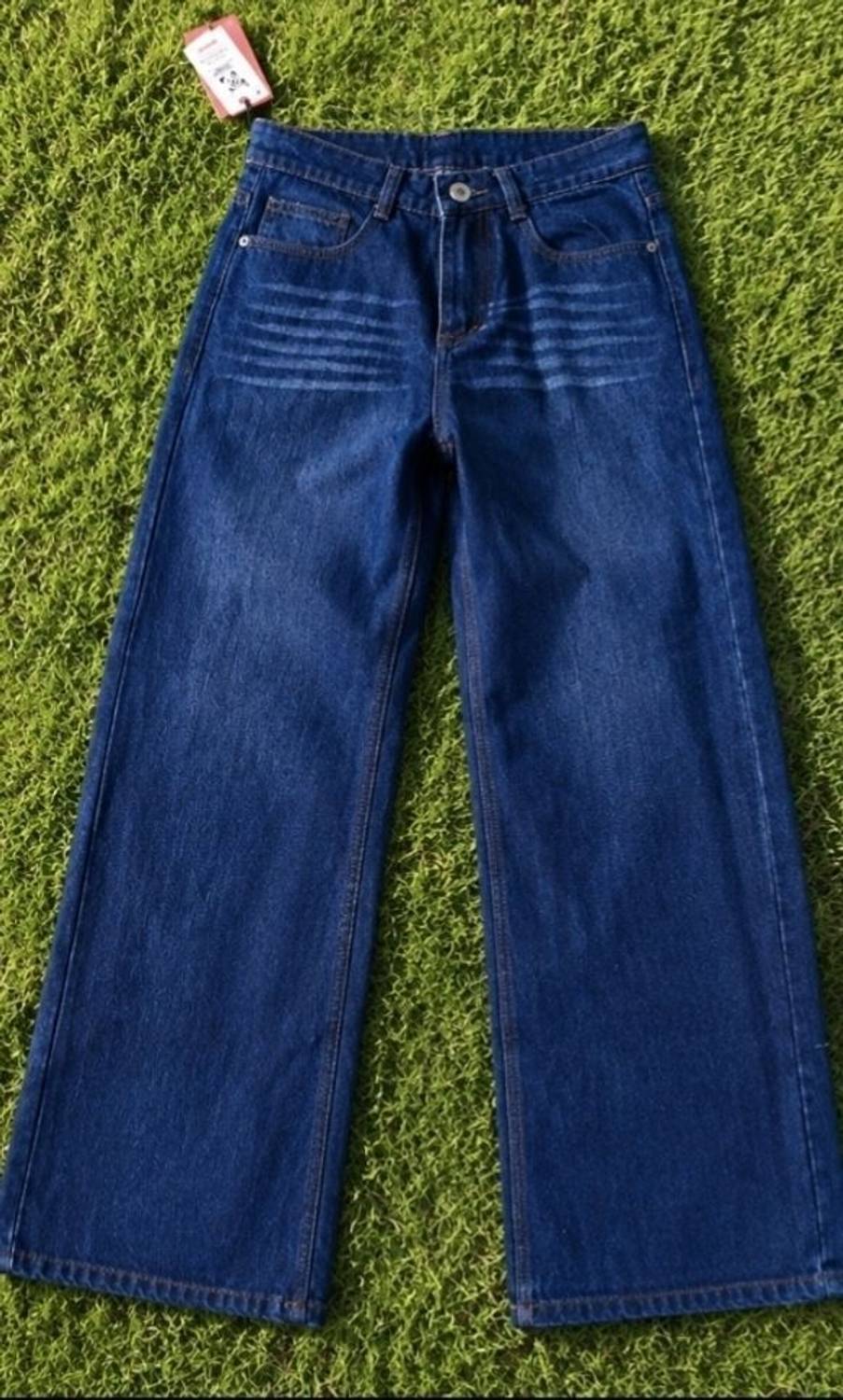 Sayra Baggy Fit Men Dark Blue Jeans - Image 1