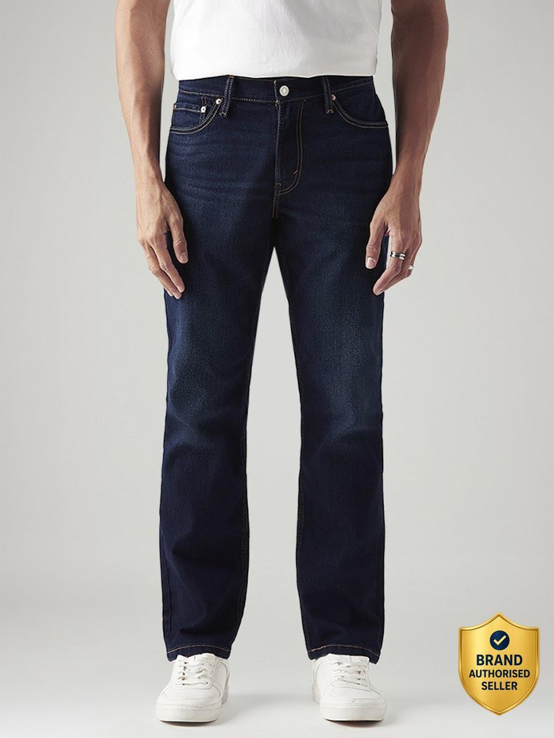 Image of LEVI'S Tapered Fit Men Dark Blue Jeans