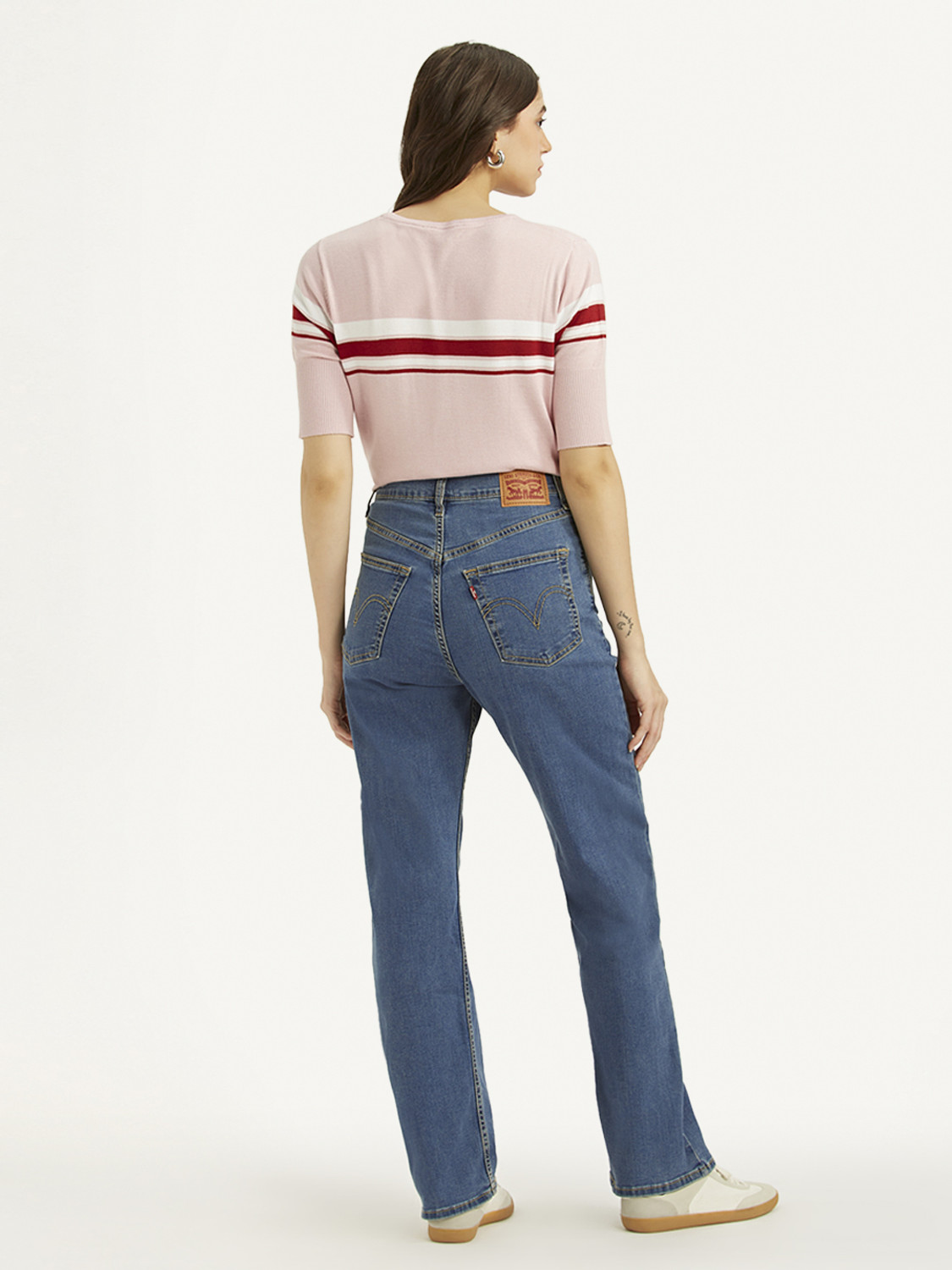Image of LEVI'S Straight Fit Women Blue Jeans