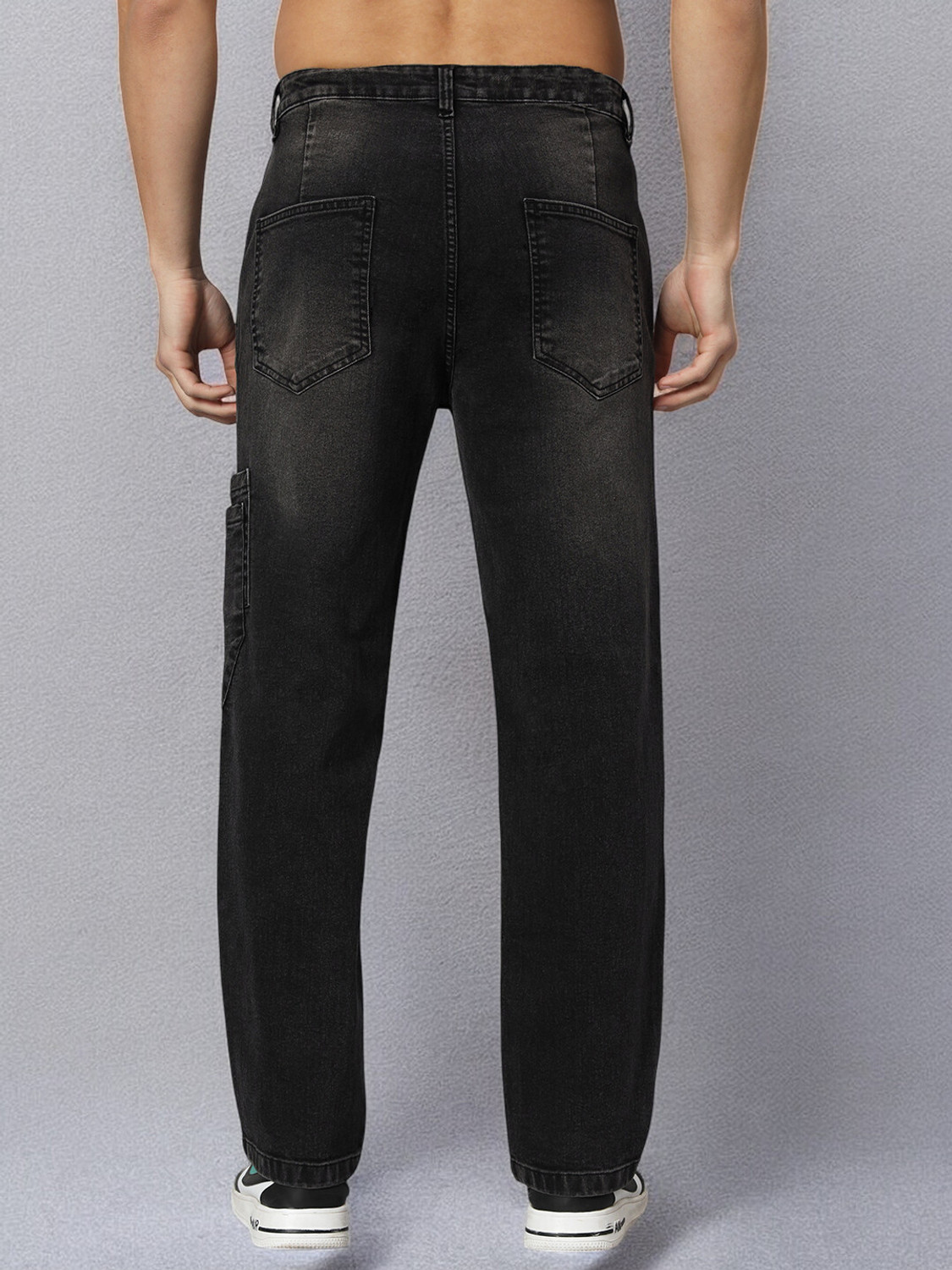 Image of PROVOGUE Straight Fit Men Black Jeans