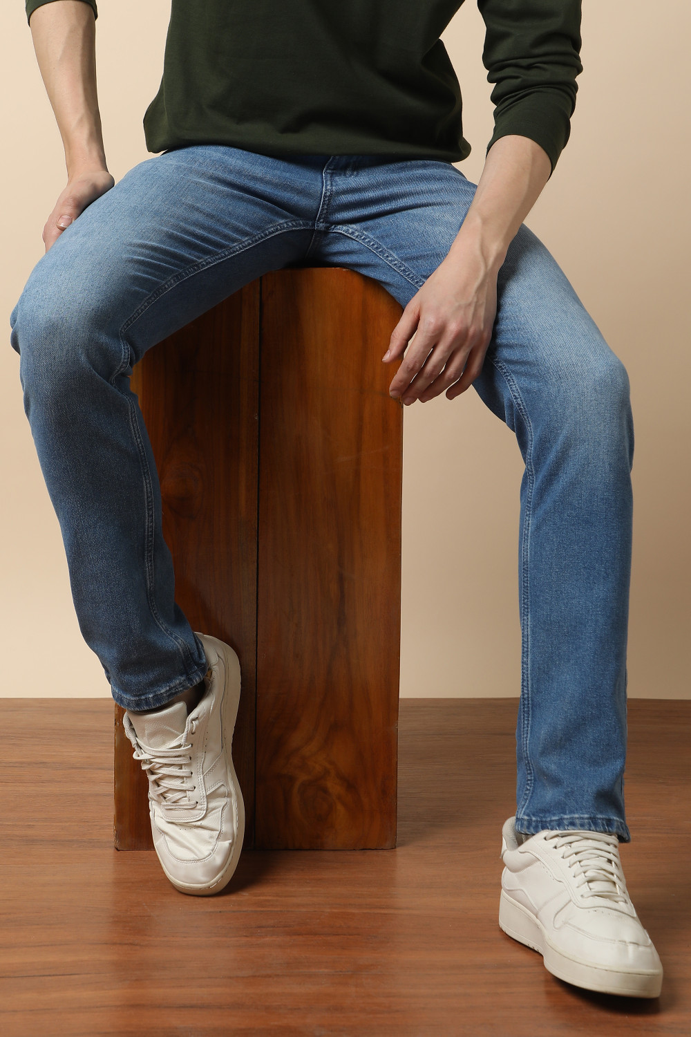Image of PETER ENGLAND Skinny Men Dark Blue Jeans