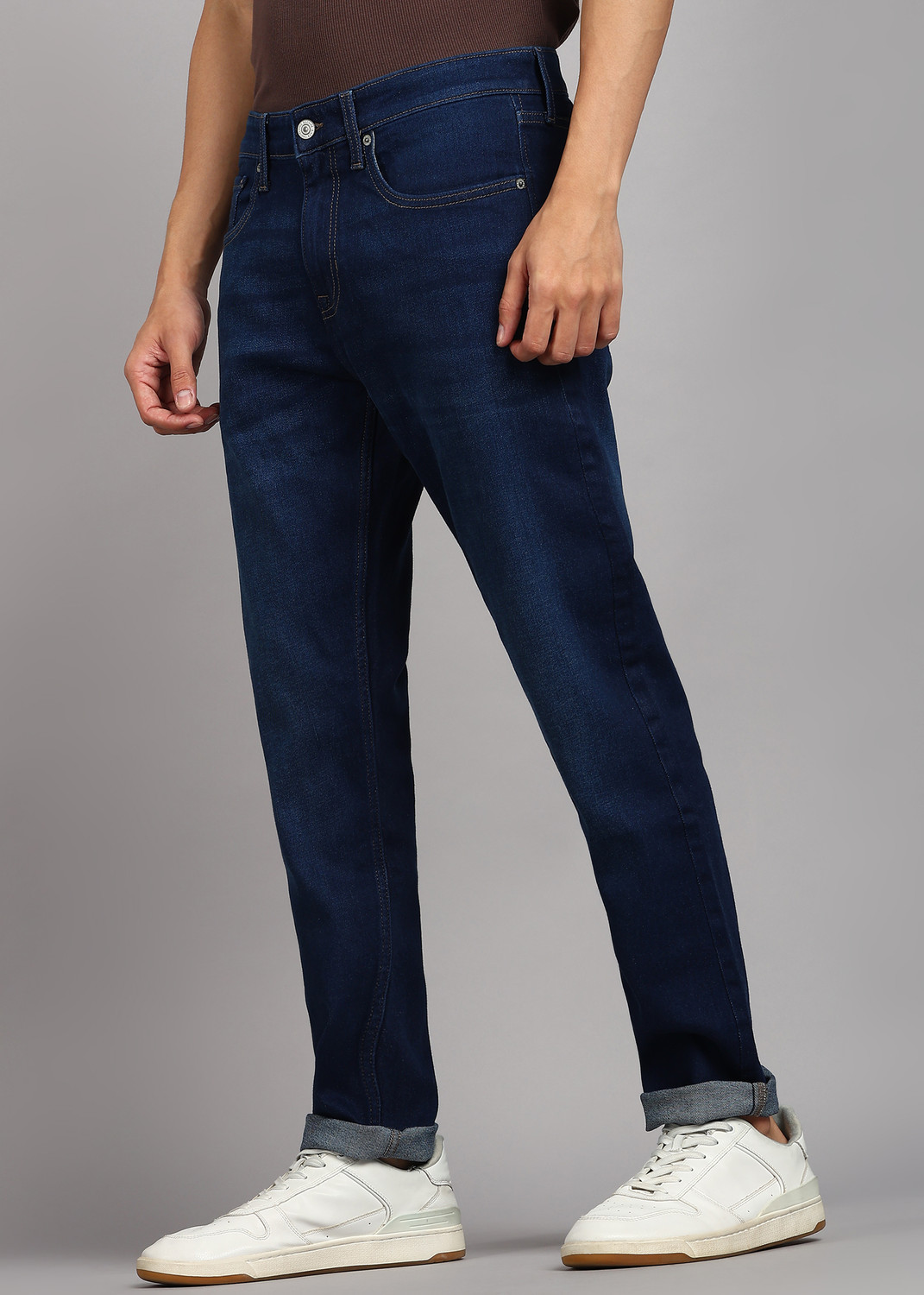 Image of FLYING MACHINE Slim Men Blue Jeans