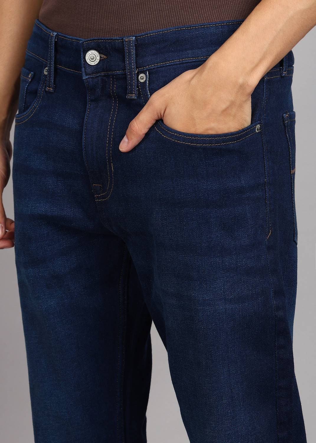 Image of FLYING MACHINE Slim Men Blue Jeans