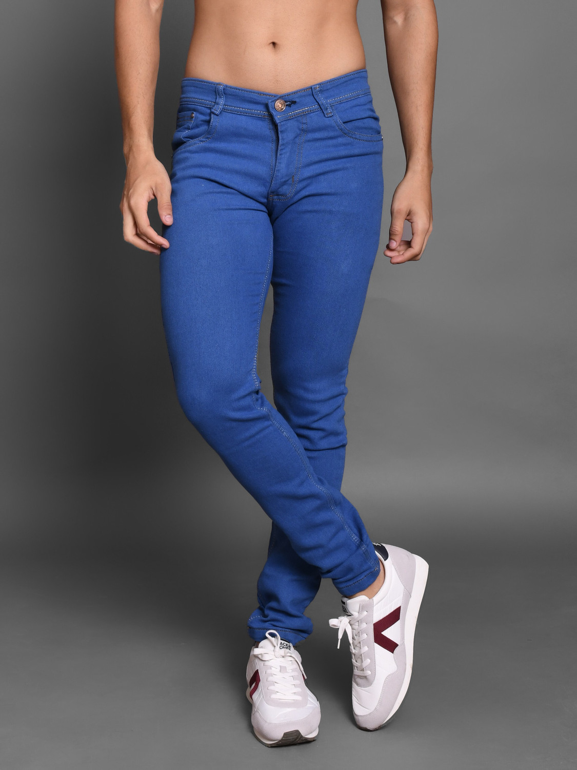 Image of Lzard Slim Men Light Blue Jeans
