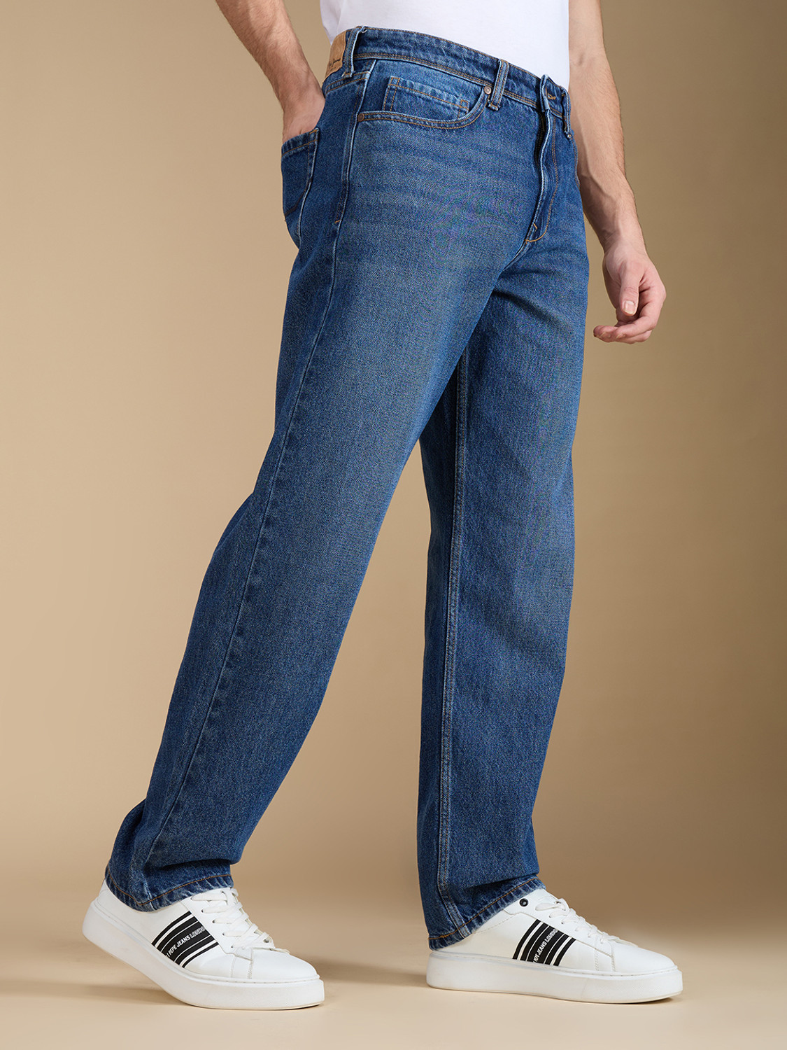Image of Pepe Jeans Relaxed Fit Men Blue Jeans