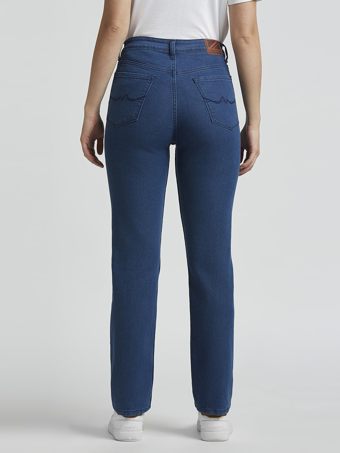Image of Pepe Jeans Straight Fit Women Blue Jeans