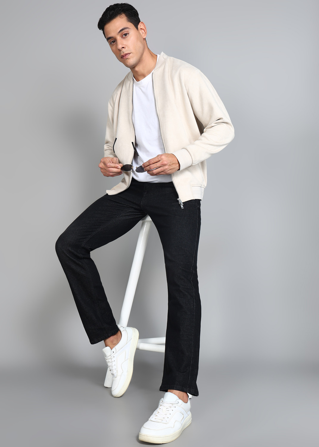 Image of KILLER Straight Fit Men Black Jeans