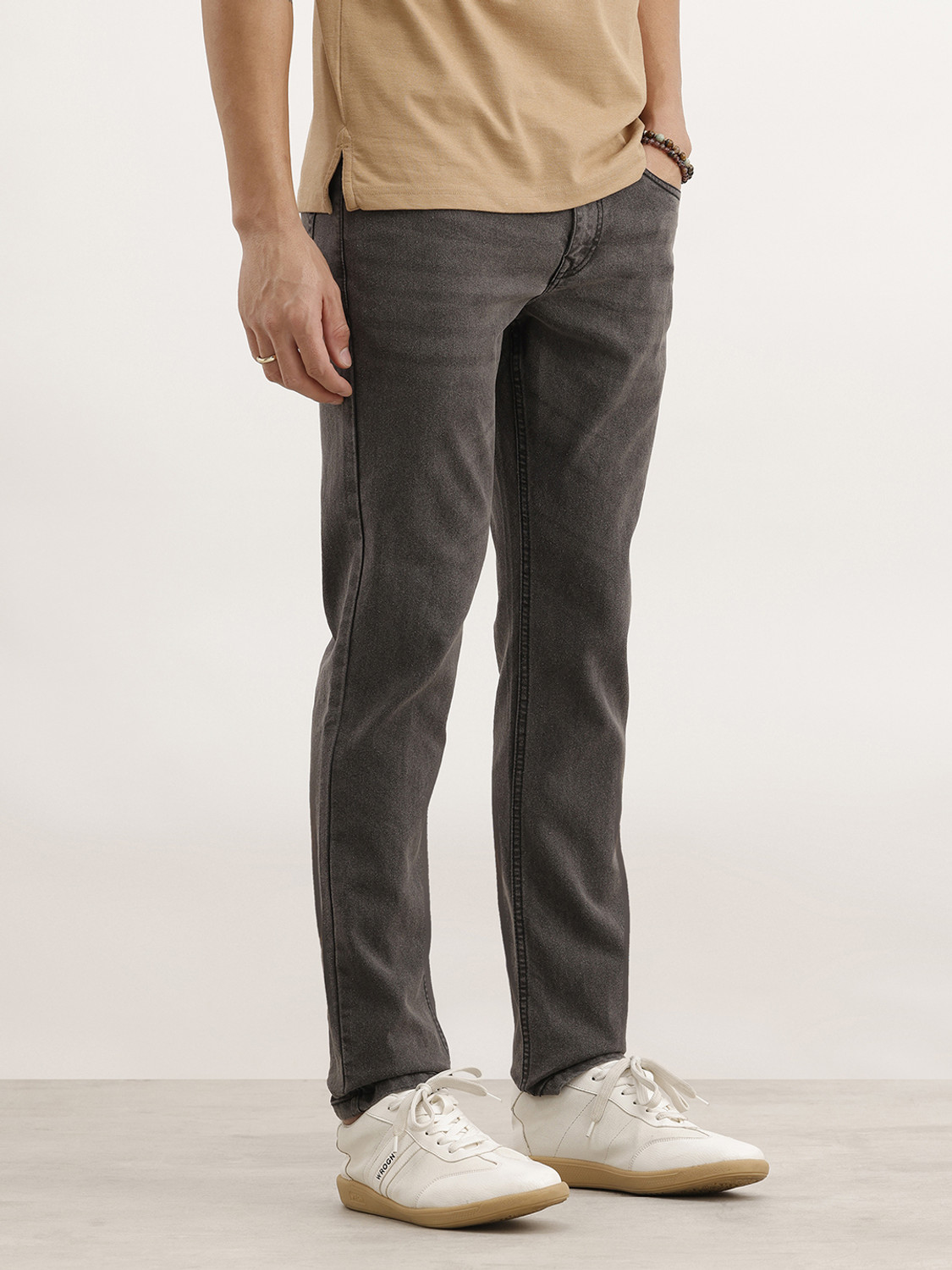 Image of WROGN Slim Men Dark Grey Jeans