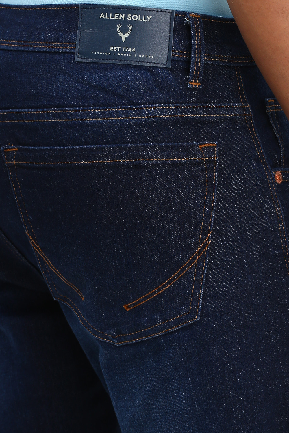 Image of Allen Solly Regular Men Blue Jeans