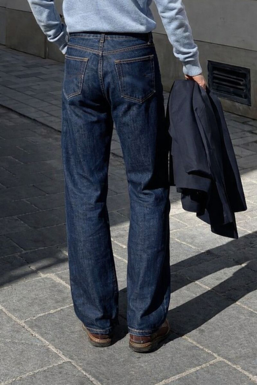 Image of METRONAUT Loose Fit Men Dark Blue Jeans
