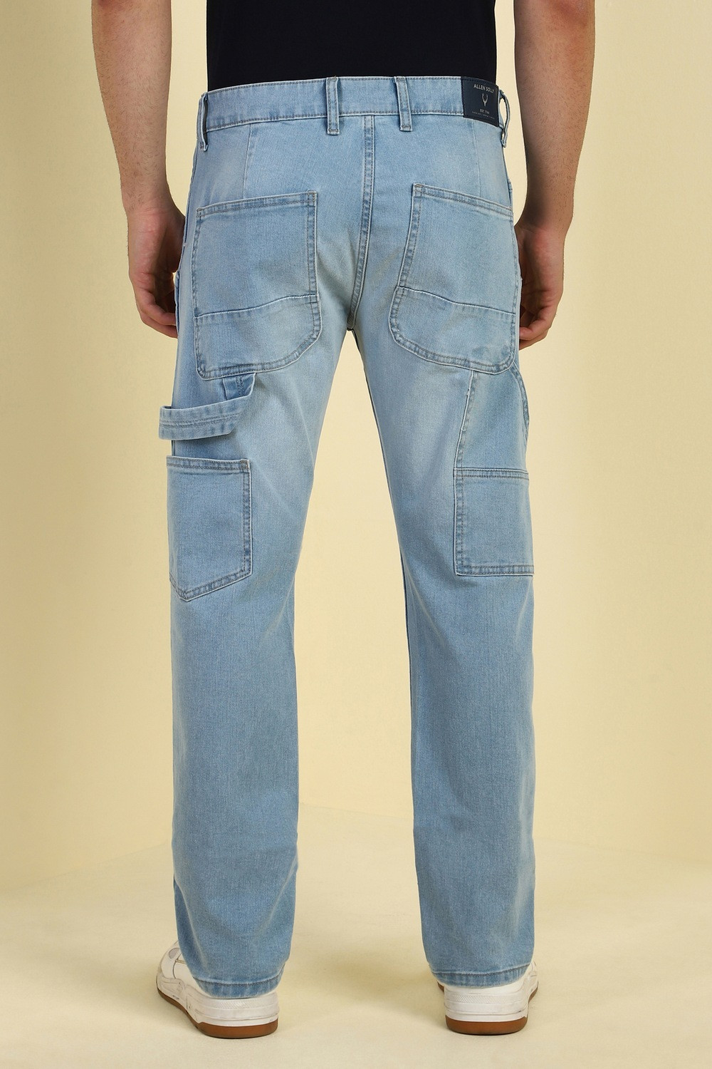 Image of Allen Solly Regular Men Light Blue Jeans