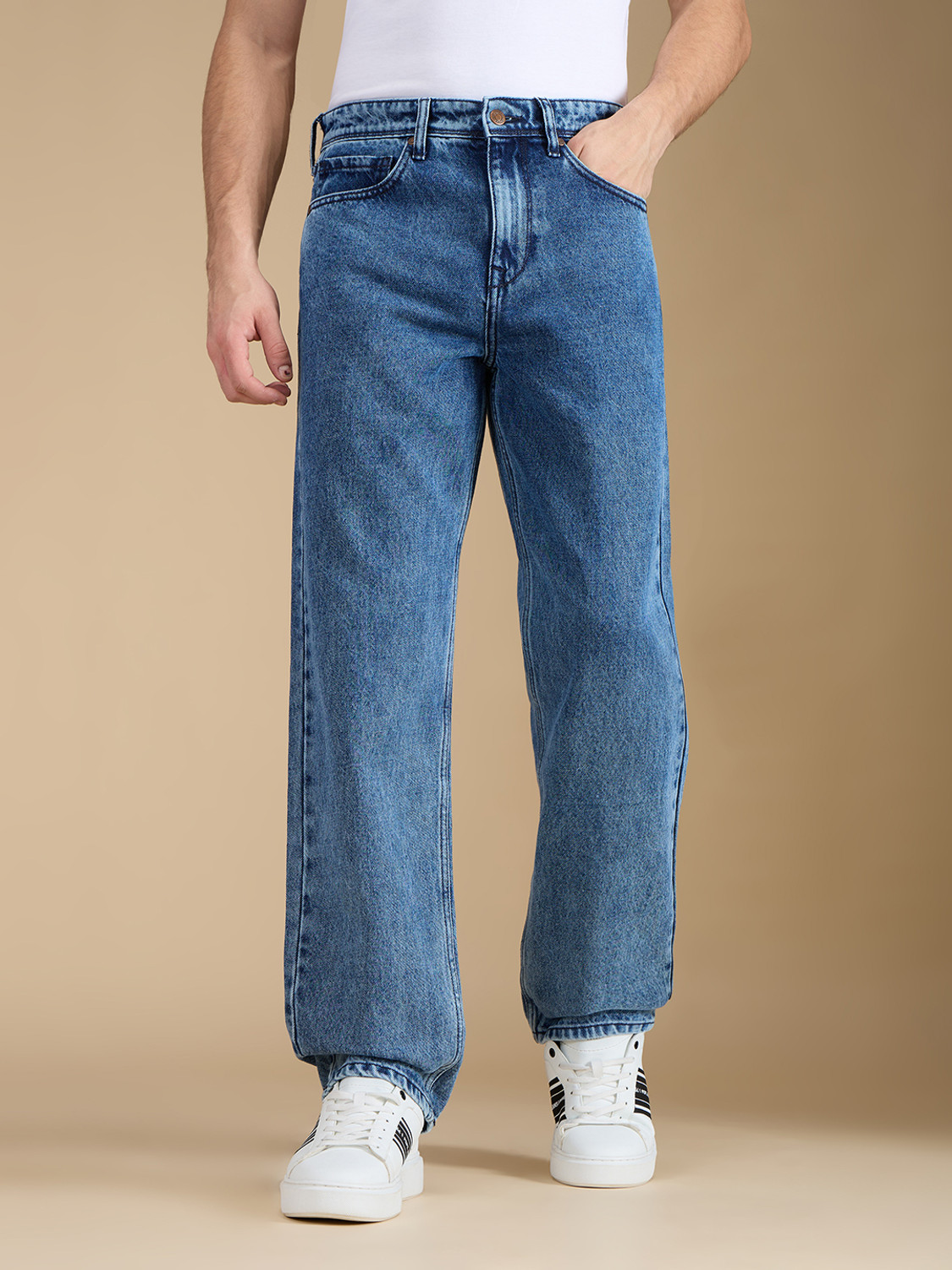 Image of Pepe Jeans Relaxed Fit Men Blue Jeans