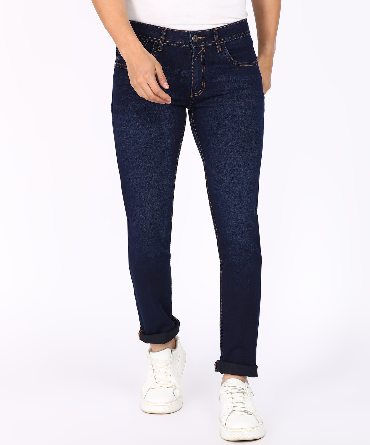 Image of PETER ENGLAND Slim Men Dark Blue Jeans