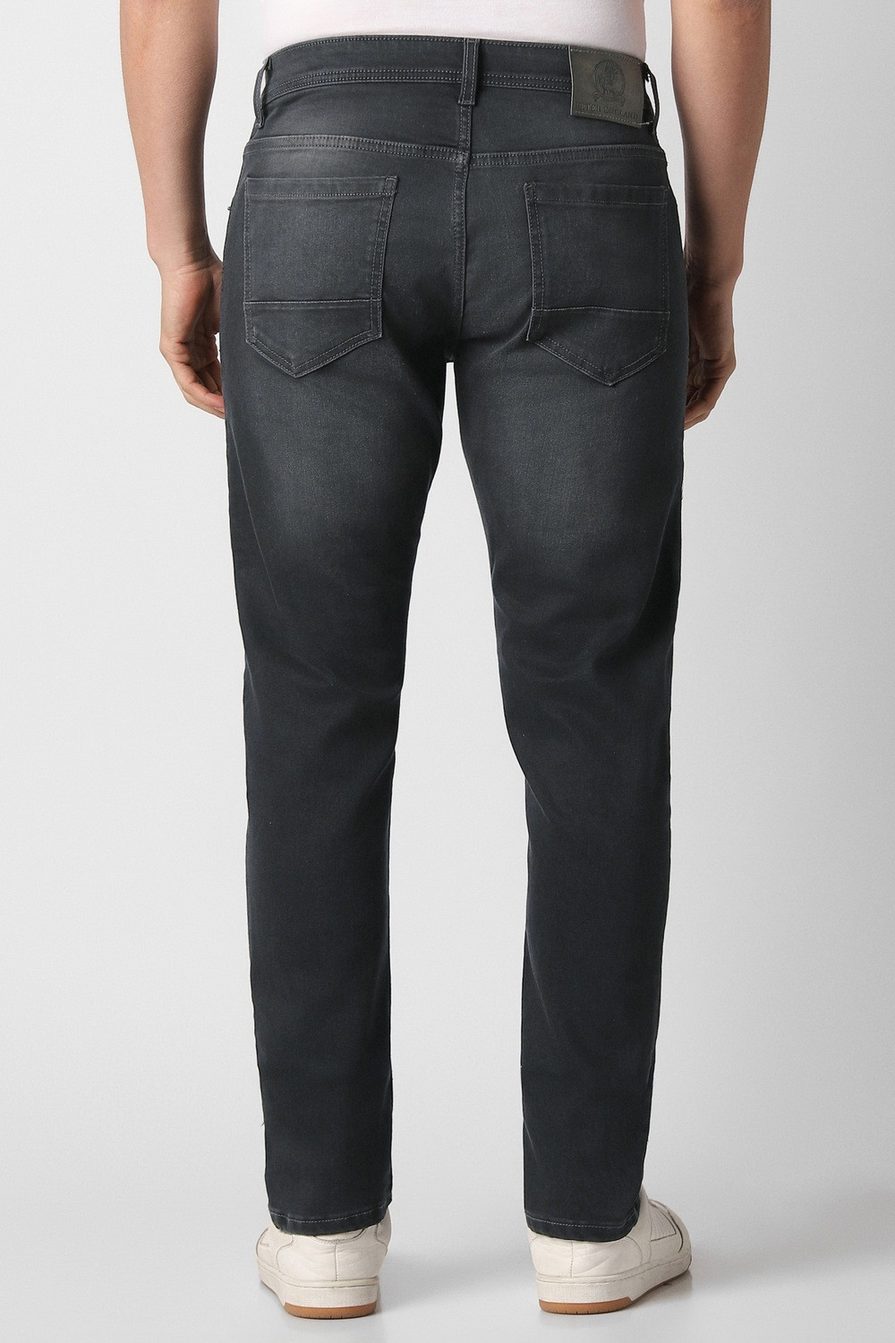 Image of PETER ENGLAND Tapered Fit Men Black Jeans