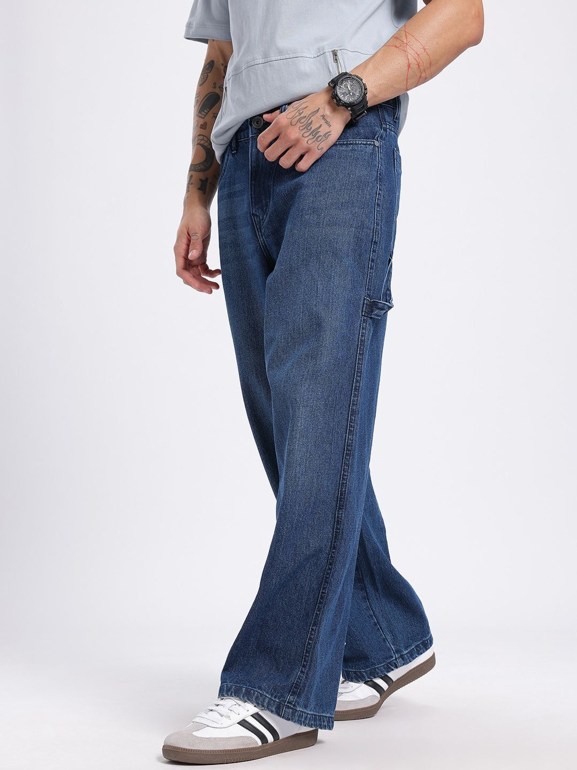 Image of Glitchez Men Blue Jeans