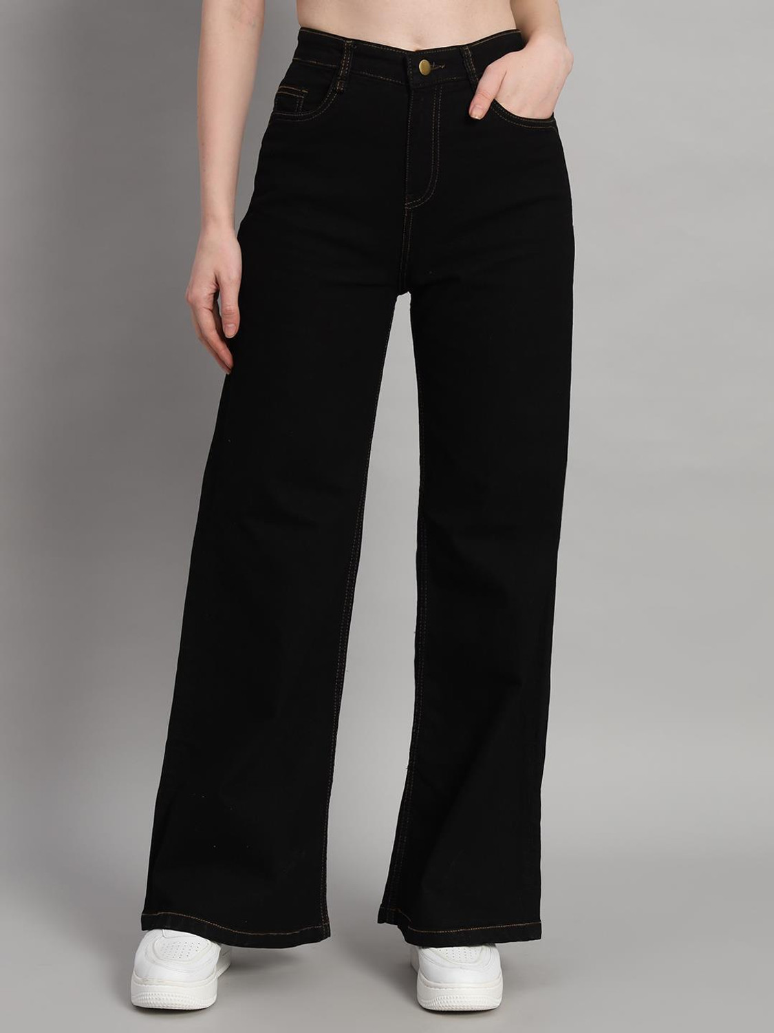 Image of Roadster Flared Women Black Jeans