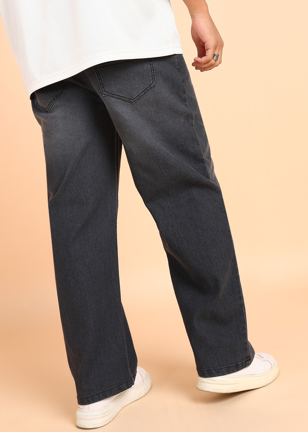 Image of MONTREZ Straight Fit Men Black Jeans