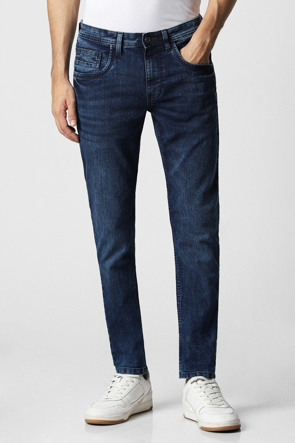 Image of VAN HEUSEN Skinny Men Dark Blue Jeans