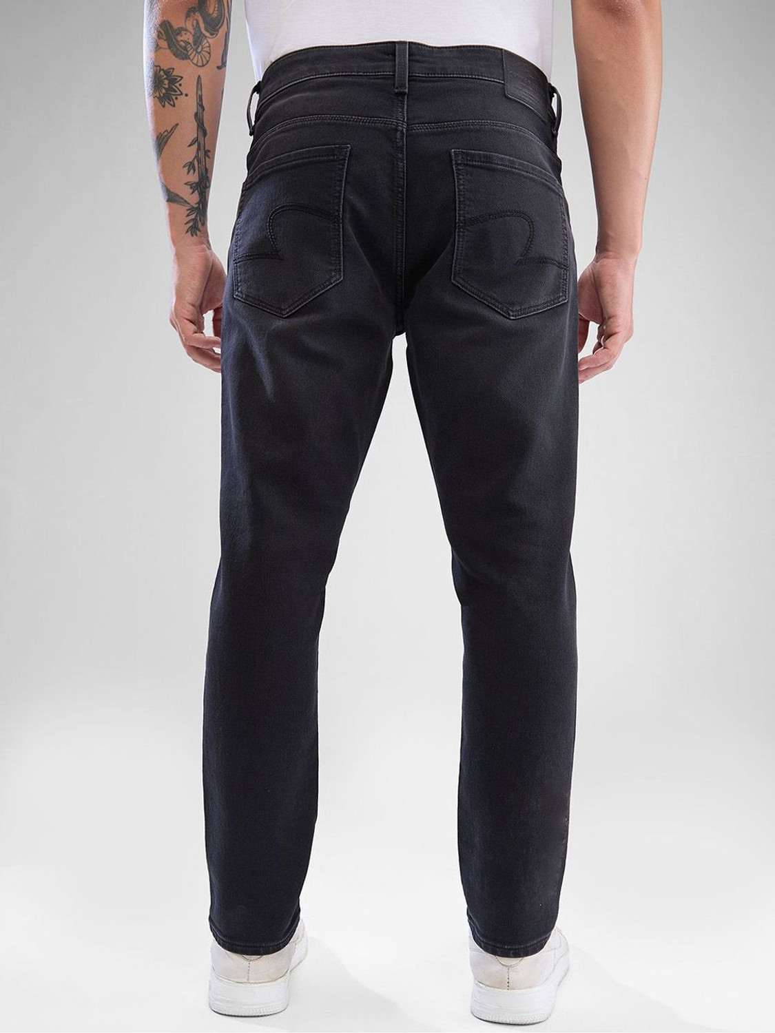 Image of Spykar Slim Men Black Jeans