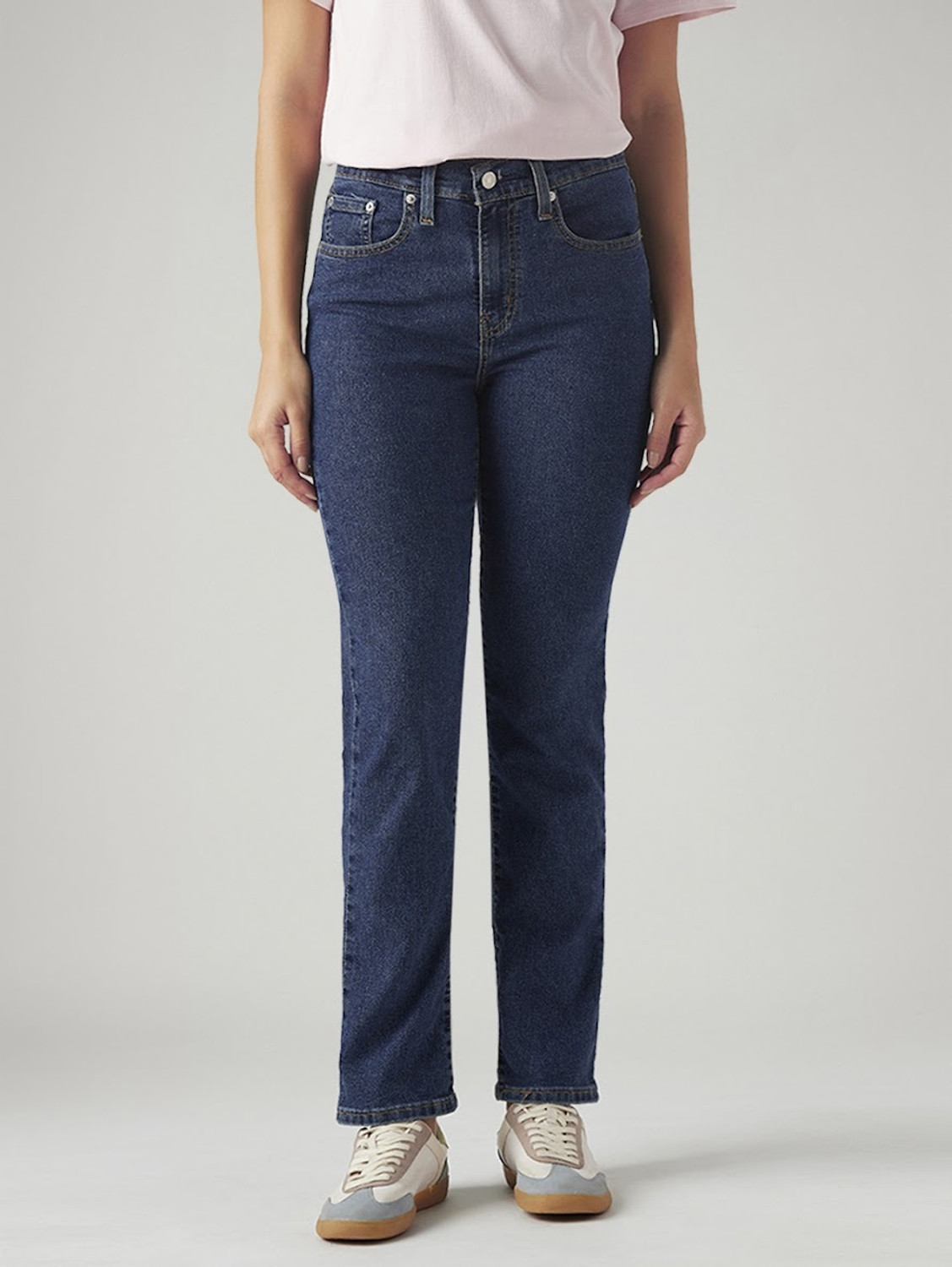 Image of LEVI'S Straight Fit Women Blue Jeans
