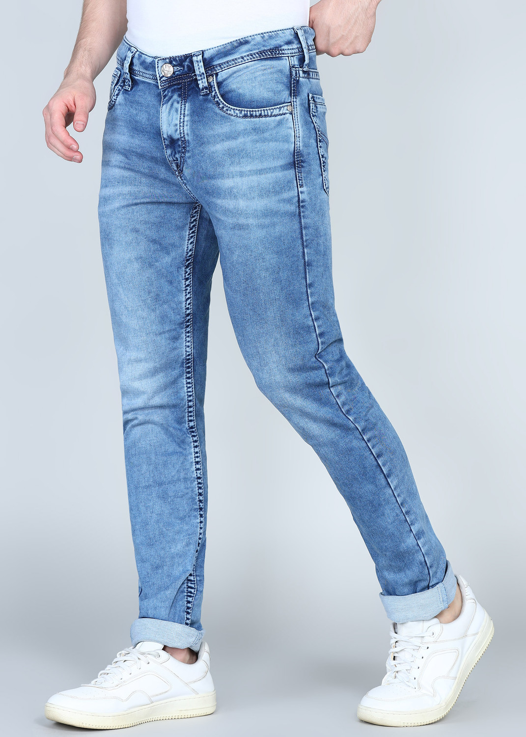 Image of INTEGRITI Skinny Men Light Blue Jeans