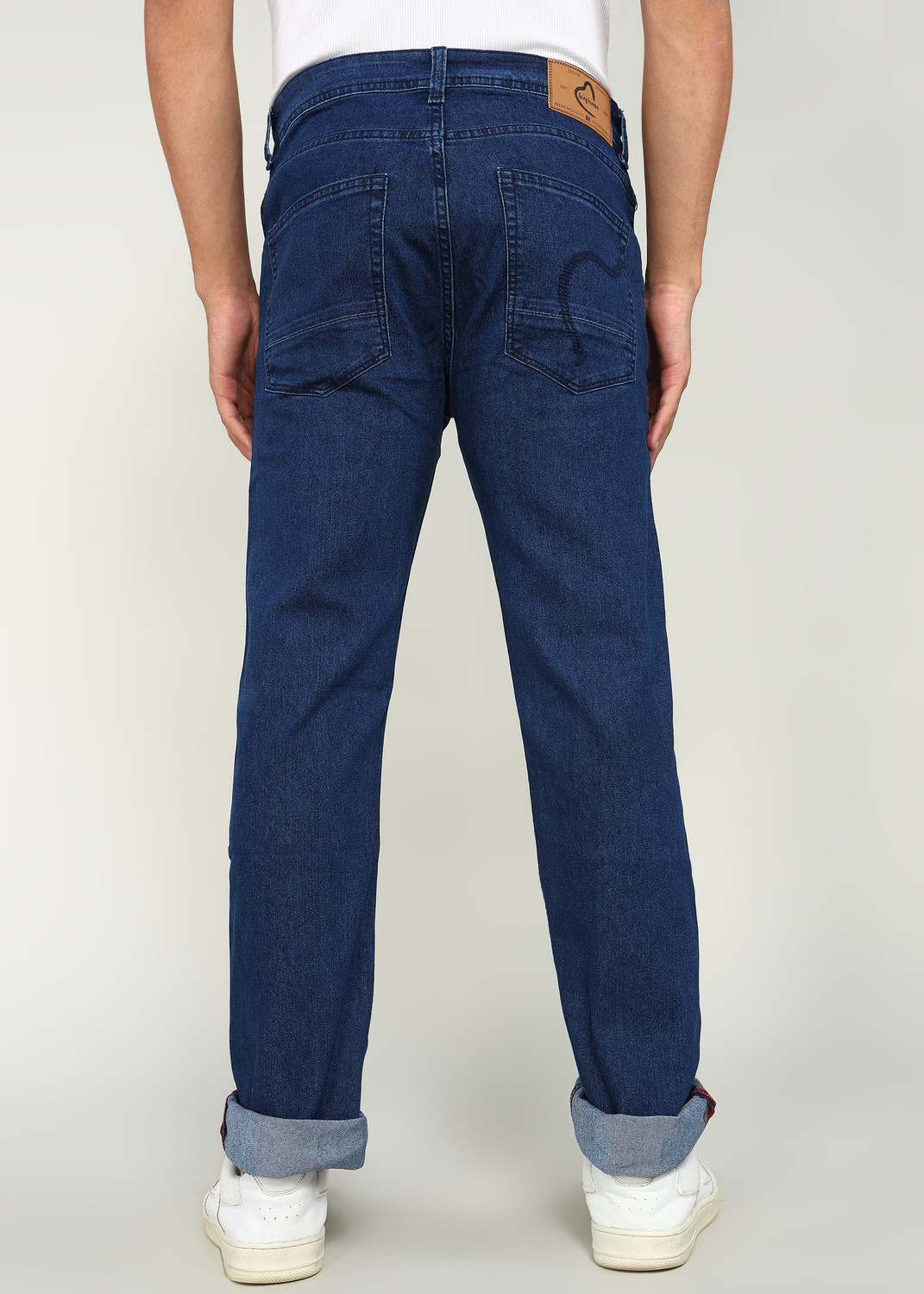 Image of BEING HUMAN Straight Fit Men Blue Jeans