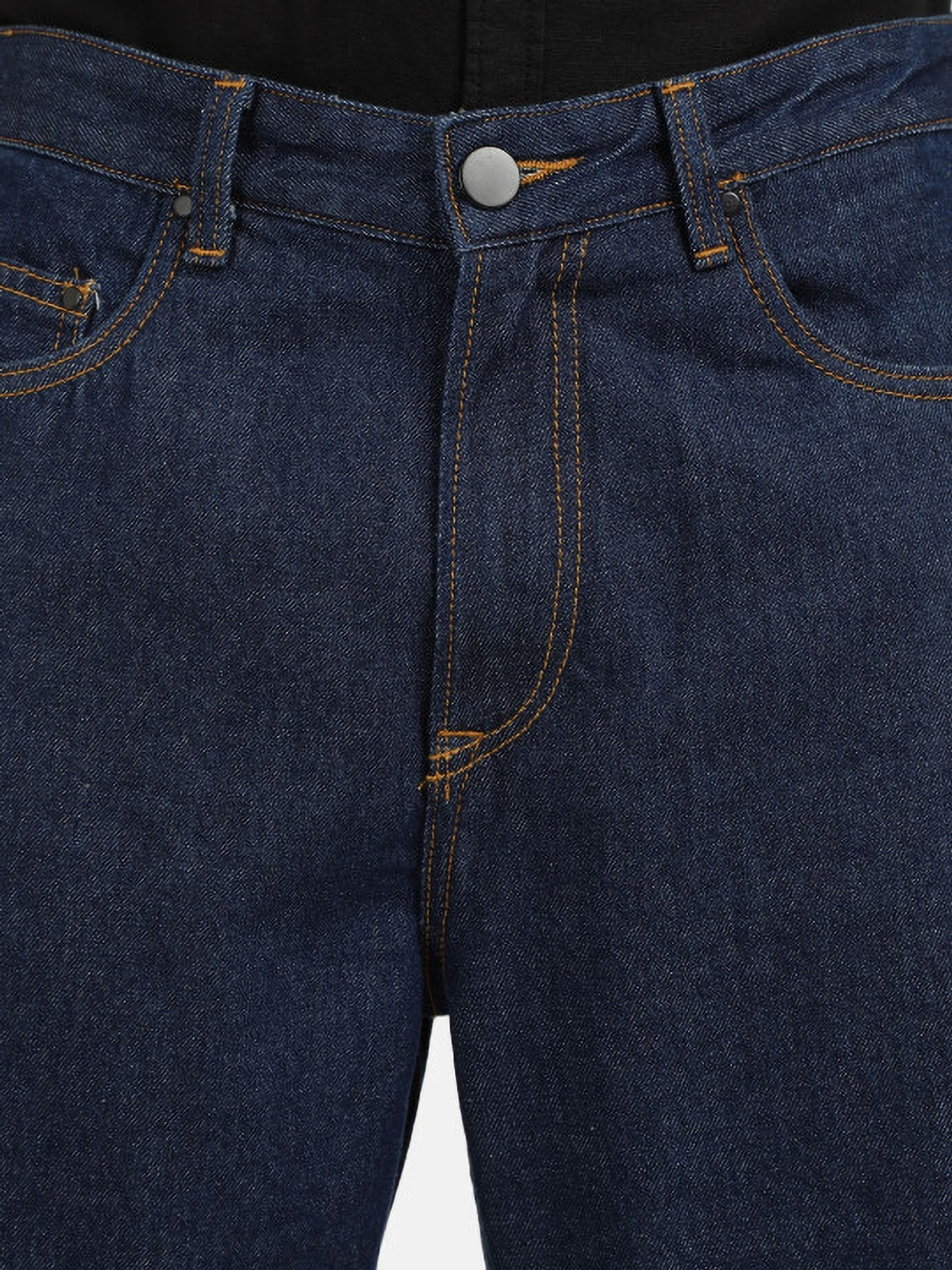 Image of Bene Kleed Straight Fit Men Dark Blue Jeans