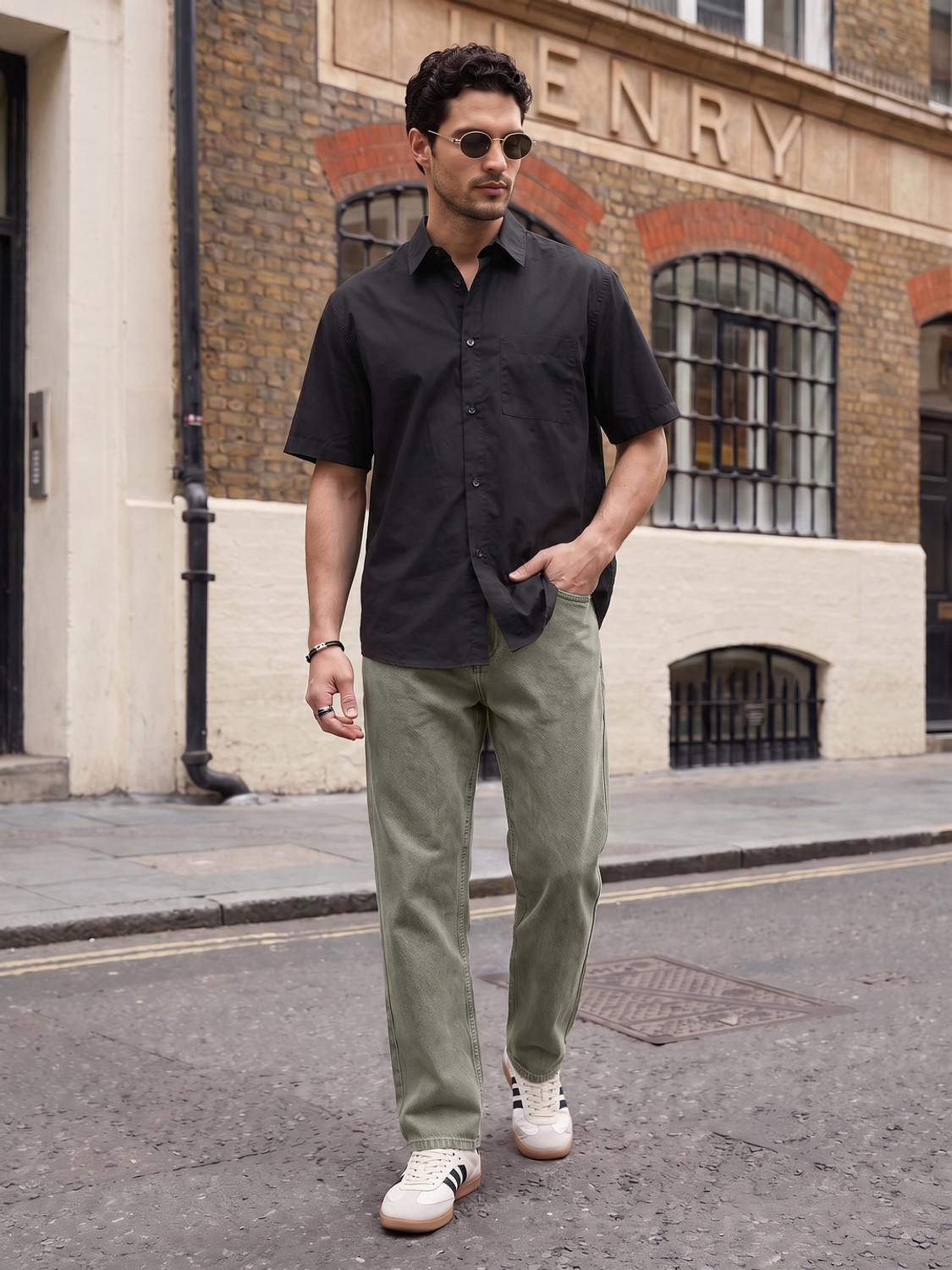 Image of Urbano Fashion Relaxed Fit Men Grey Jeans