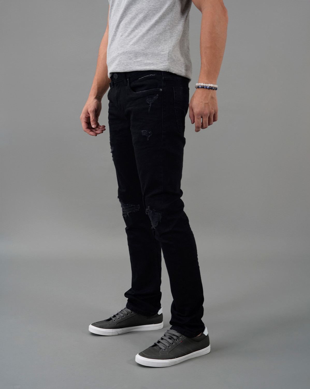 Image of ROOKIES Slim Men Black Jeans