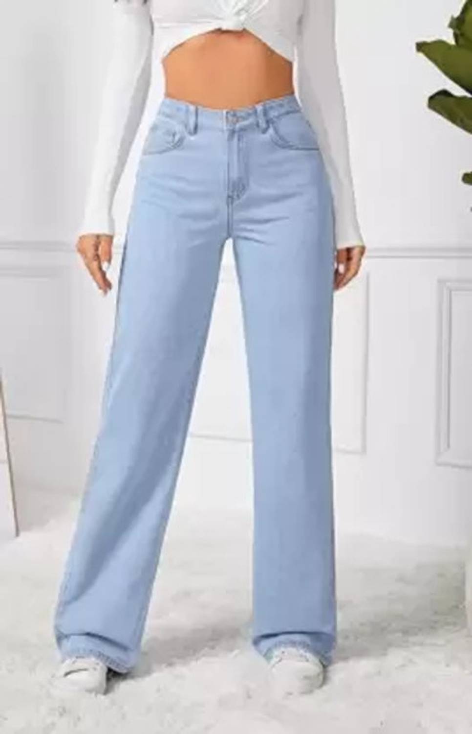 MegaValue Straight Fit Women Light Blue Jeans