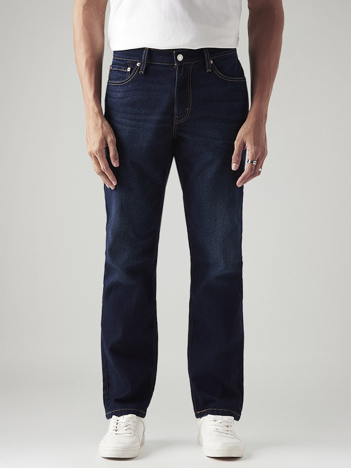 Image of LEVI'S Tapered Fit Men Dark Blue Jeans