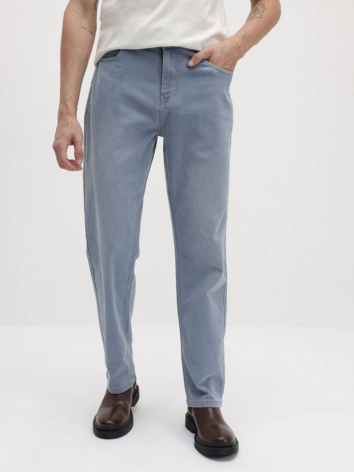 Roadster Straight Fit Men Blue Jeans - Image 2