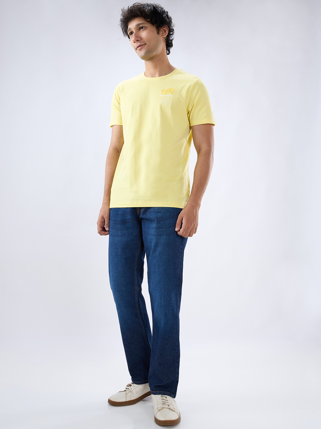 Image of Spykar Relaxed Fit Men Dark Blue Jeans