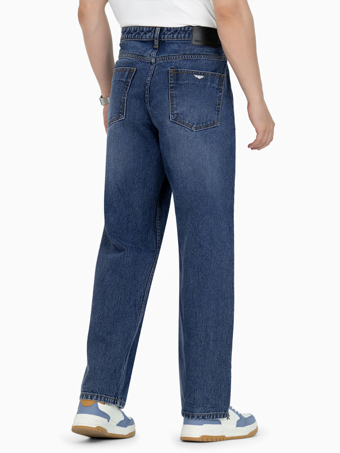 Image of RED TAPE Loose Fit Men Blue Jeans