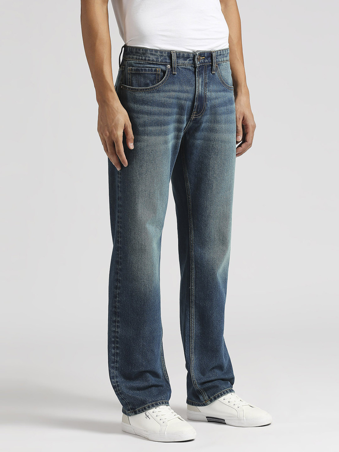 Image of Pepe Jeans Relaxed Fit Men Dark Blue Jeans