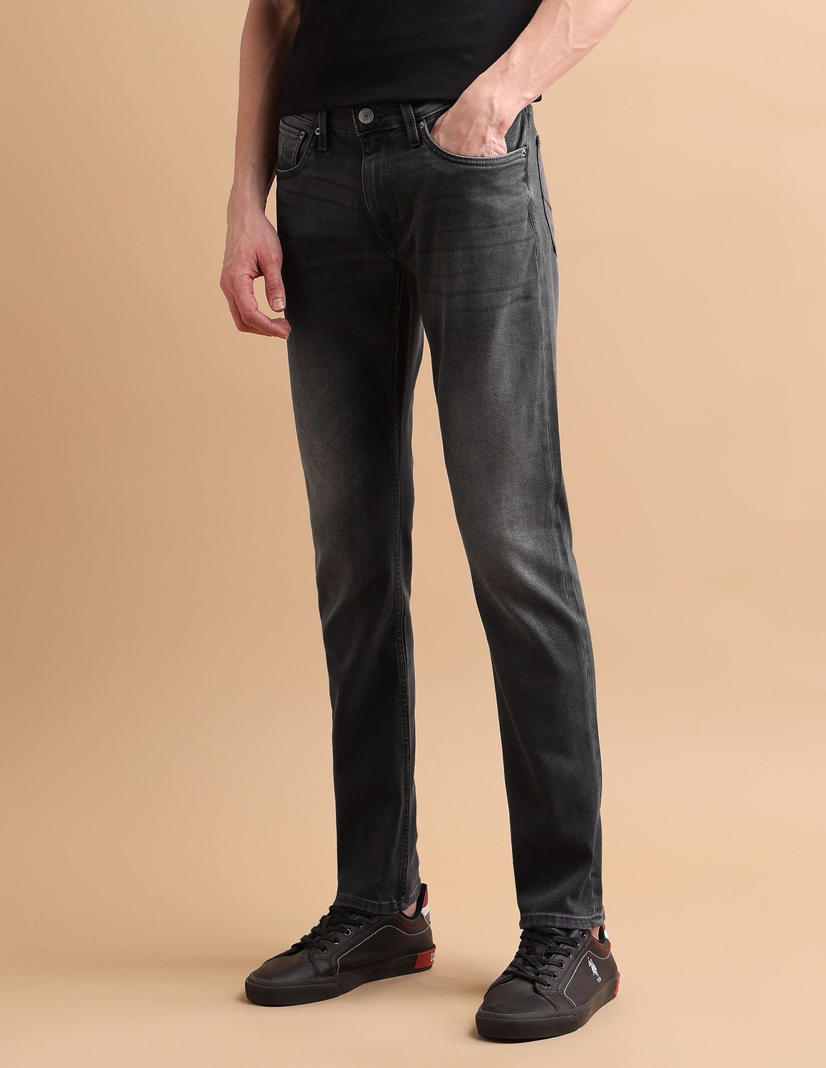 Image of U.S. POLO ASSN. Slim Men Grey Jeans