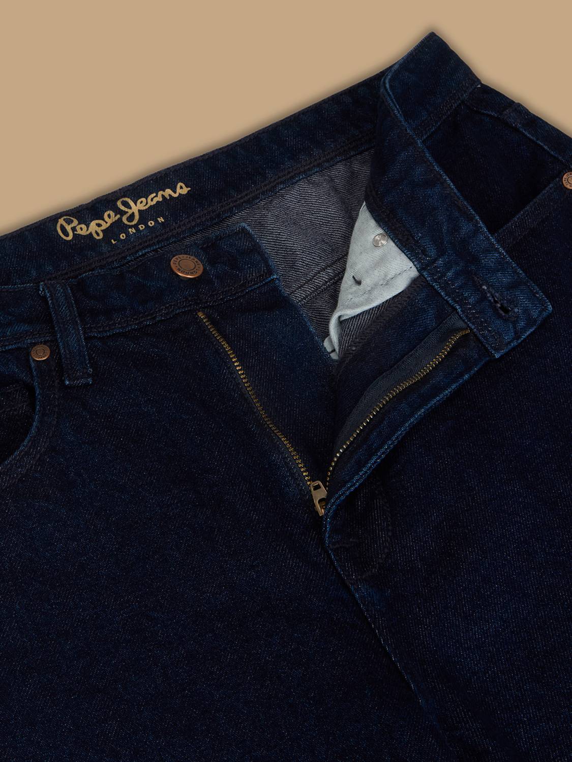 Pepe Jeans Relaxed Fit Dark Blue Men Jeans - Image 4