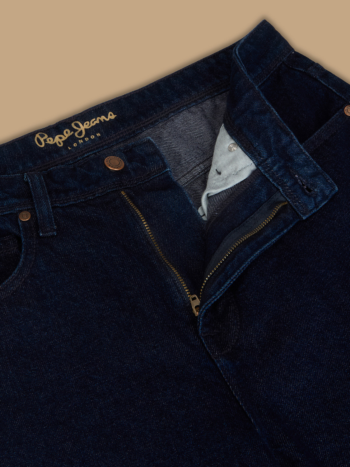Image of Pepe Jeans Relaxed Fit Men Dark Blue Jeans