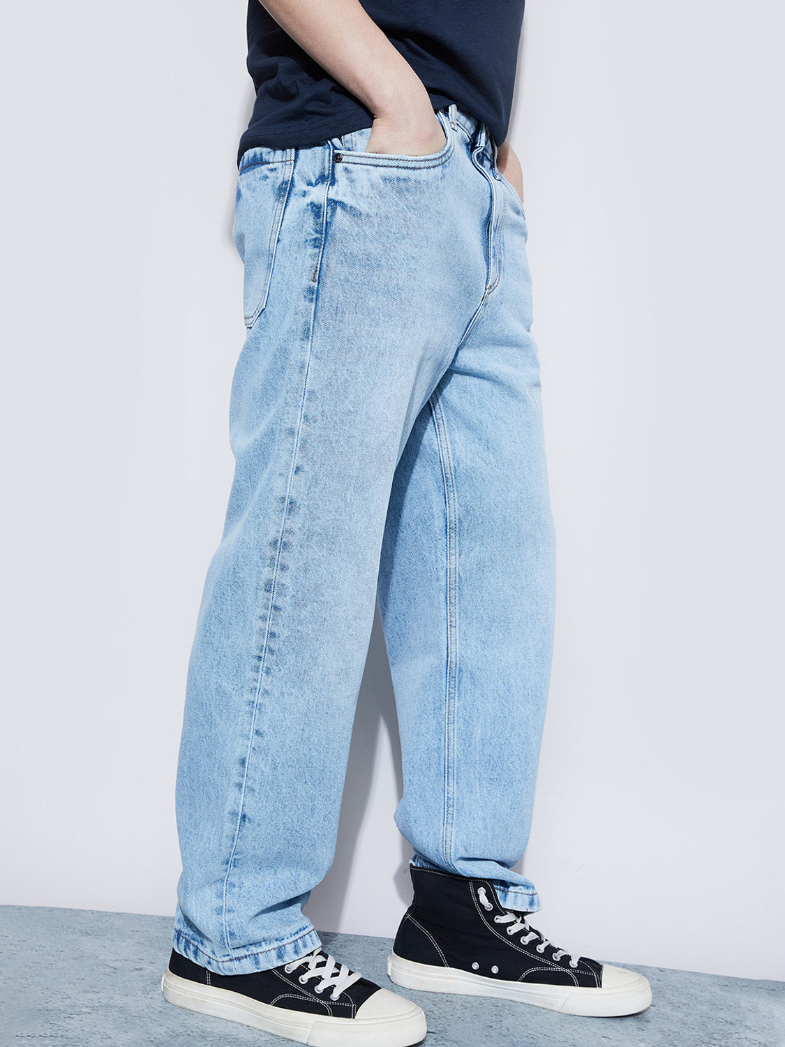 Image of Forca by Lifestyle Loose Fit Men Light Blue Jeans