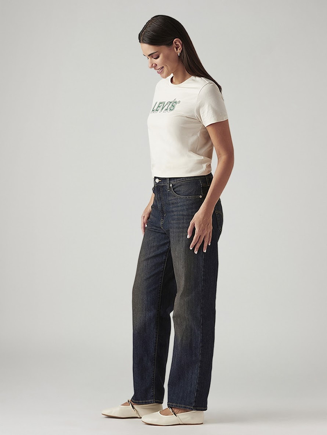 Image of LEVI'S Loose Fit Women Dark Grey Jeans
