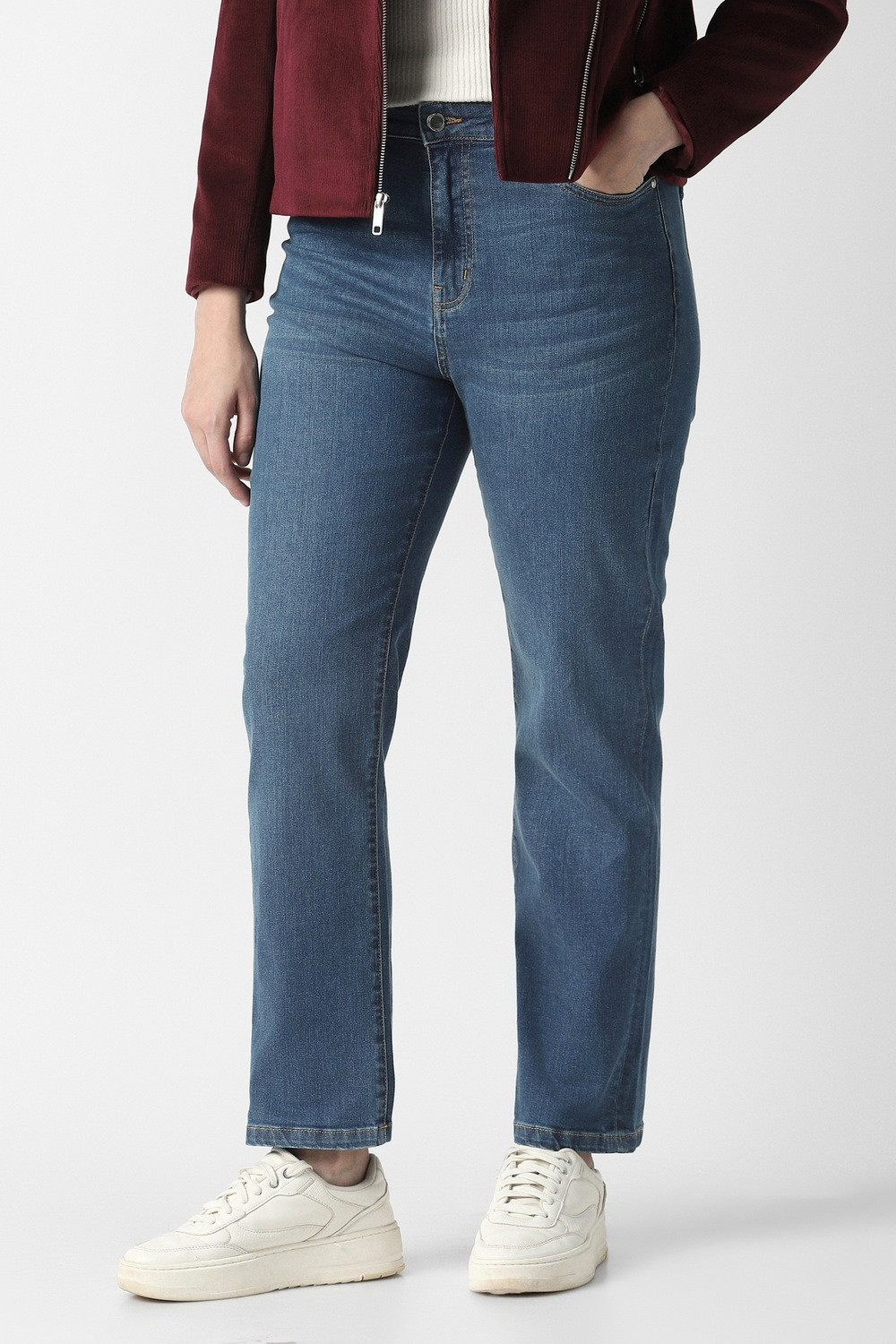 Image of VAN HEUSEN Straight Fit Women Blue Jeans