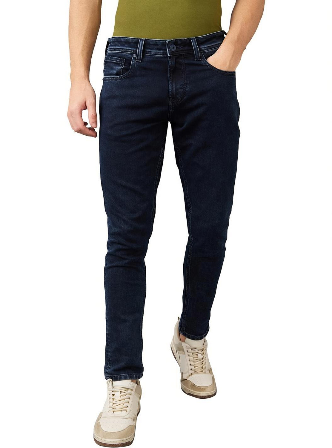 Image of Spykar Slim Men Blue Jeans