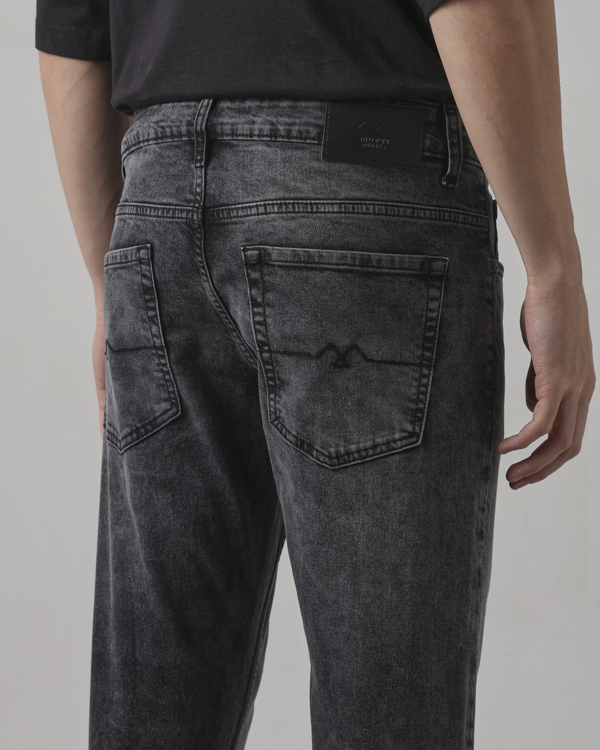 Image of MUFTI Slim Men Dark Grey Jeans