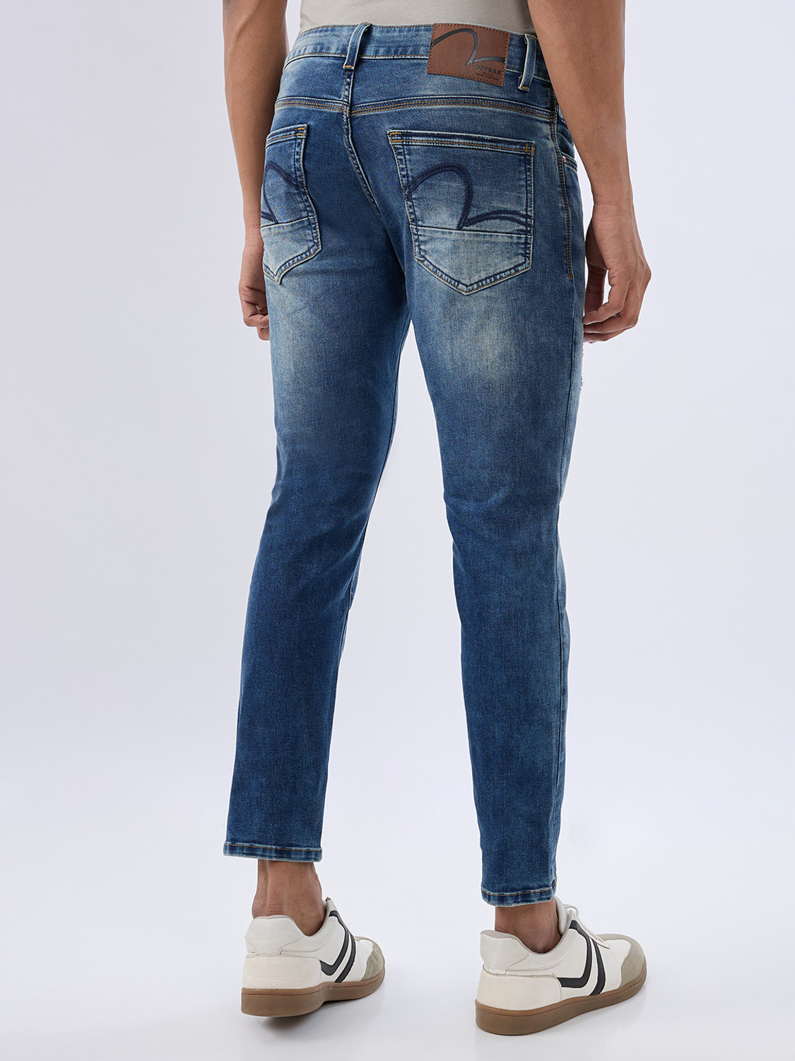 Image of Spykar Slim Men Blue Jeans