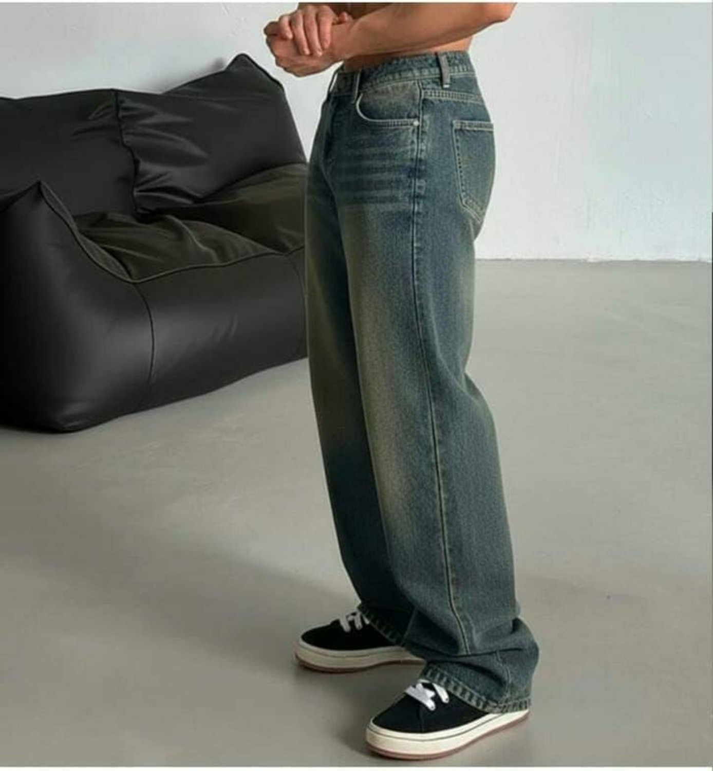 Image of trendvilla Regular Men Black Jeans
