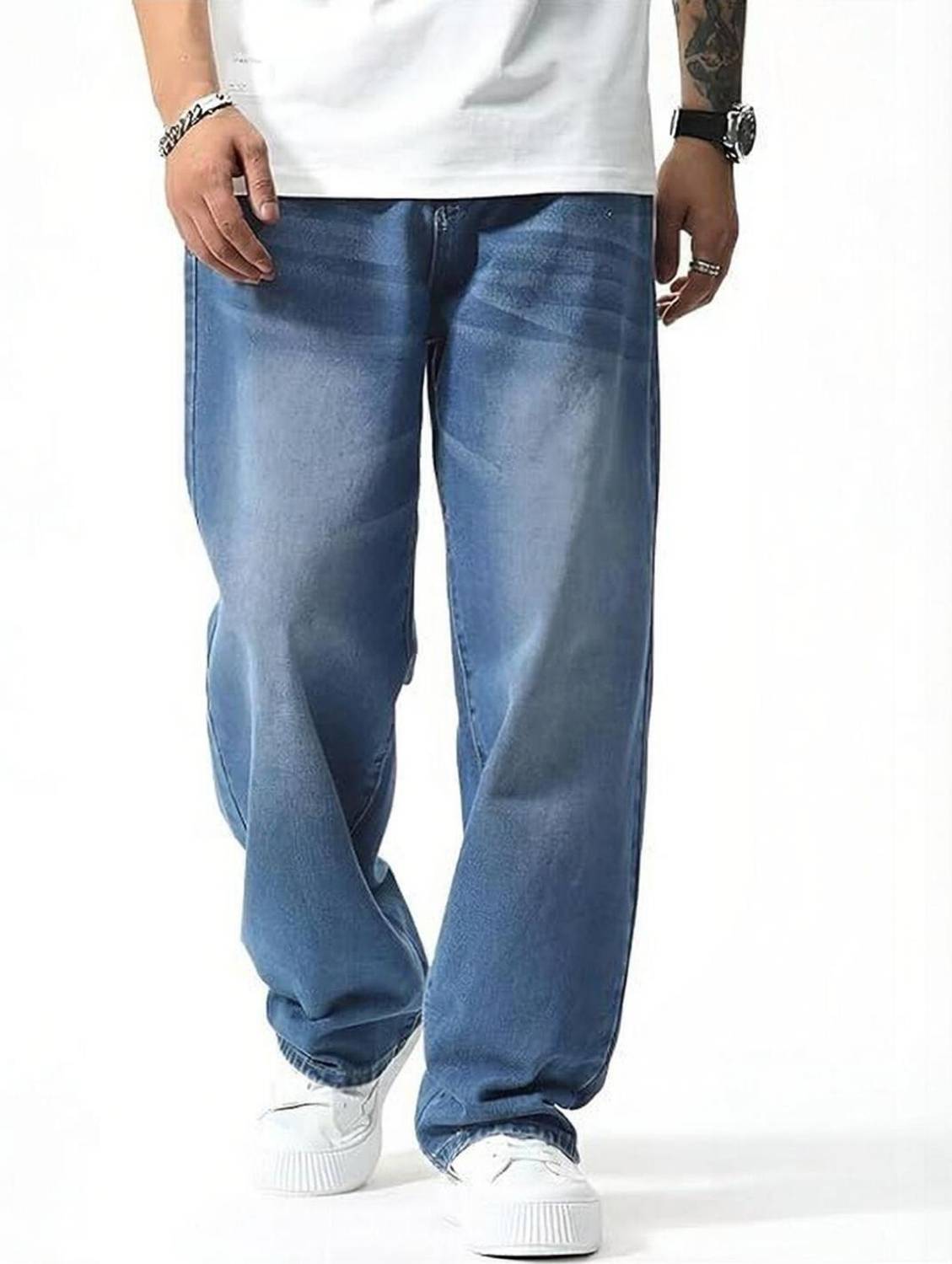 Moda Rapido Men Blue Jeans Relaxed Fit - Image 1