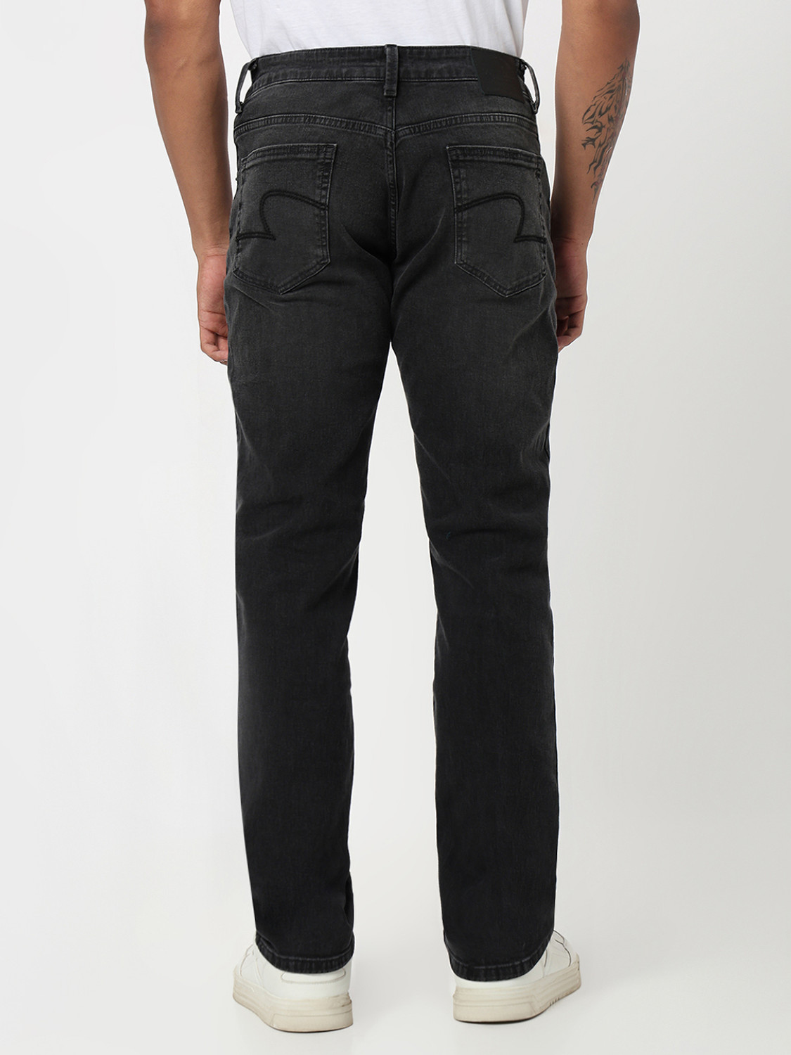 Image of Spykar Slim Men Black Jeans